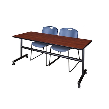 Kobe Tables > Nesting Tables > Kobe Flip Top Table & Chair Sets, 72 W, 24 L, 29 H, Cherry MKFT7224CH44BE